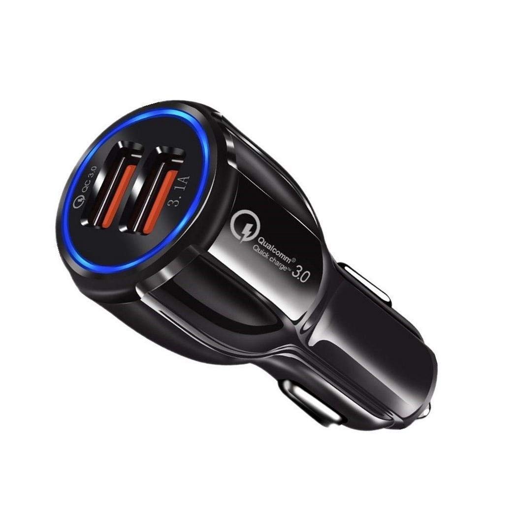 Pinsparkle Mini Practical Quick Charge Dual 2 USB Port Fast Car Charger Car Chargers