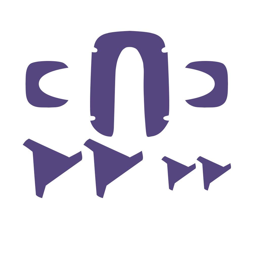 IPG for Vector Robot Face Screen Guard Decoration KIT Protector from Unexpected Attacks of Kids and Pets.Include Wheels&Body Set 7 Units Decals+2 Units Screen Protector (Lavender)