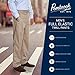 Pembrook Men's Full Elastic Waist Twill Casual Pant - XL - Tan