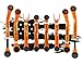 Jeep Wrangler TJ - LJ 1997-2006 Complete Control Arm Set TIER ONE, Black LIFETIME REPLACEMENT GUARANTEE