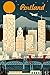 Lantern Press 9x12 Inch Art Print Wall D√©cor, Portland, Oregon, Retro Skyline