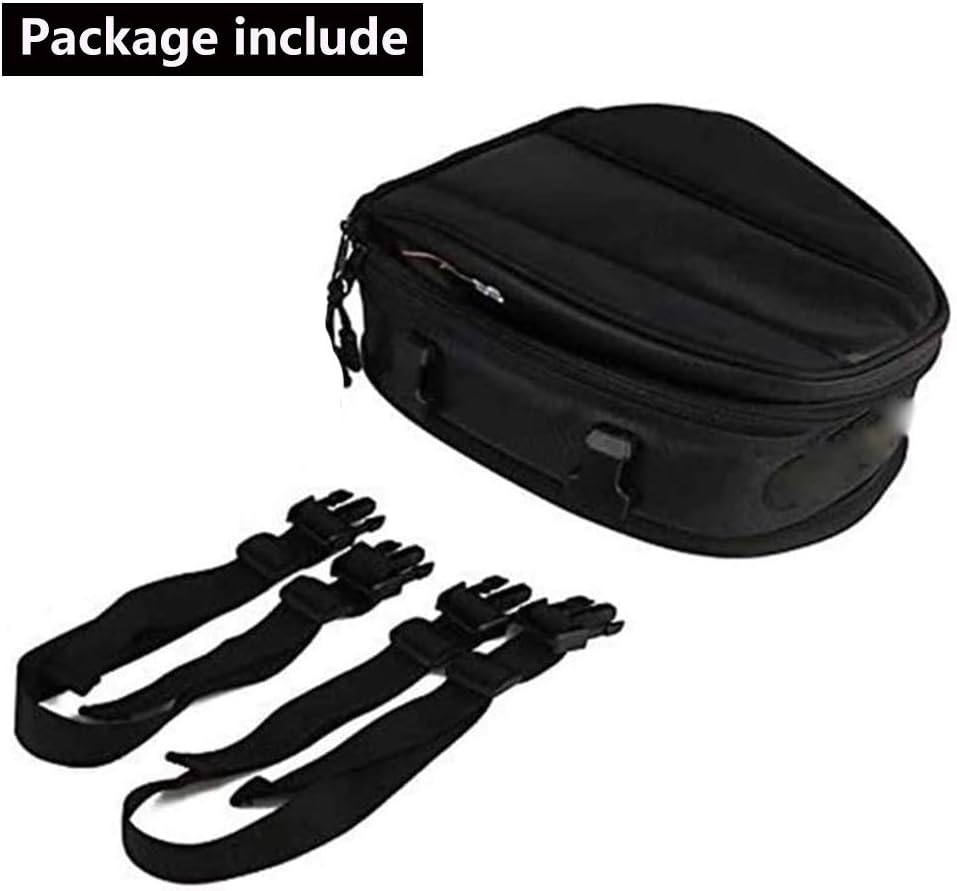 Motorcycle Tail Bag Seat Bag Waterproof Luggage Bag Motorbike Saddle Bags Multifunctional PU Leather Bike Bag Sport Backpack 15 Liters: Automotive