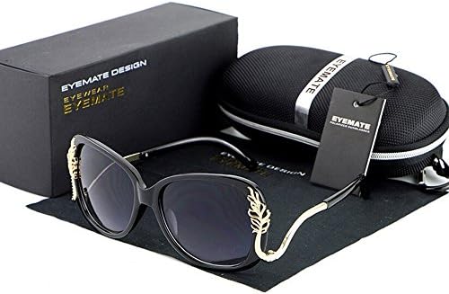 Lnabni Women's Large Frame Sunglasses Driving Eyewear Outdoor Sport glasses UV400 (Black)