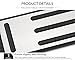 VCiiC Stainless Steel Non-Slip Rubber Footrest Foot Rest Pedal Cover Pad with Adhesive for Tesla Model X Model S