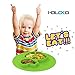 Baby Placemat, Holoko Mini Silicone Feeding Mat for High-chair Tray, 1 Piece Plate, Cute Puppy Shape Bowl for Babies, Toddlers and Kids (Green)