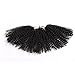 3 Packs/lot (Total 9 Bundles)Eunice Hair Marlybob Crochet Hair Afro Kinky Curly Hair Crochet Braids Curly Wave Crochet Braiding Hair Synthetic Hair Extension 3 Bundles/Pack 3 Packs/Lot (8 inch, black)