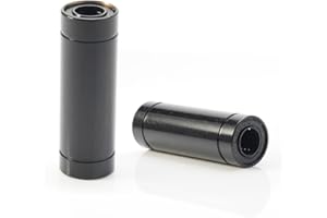 FUSHIBEARING LM8uu LM8luu Linear Bearing Black Chrome Plated Rod Bushing for The 100 3D Printer Prusa I3 Mk3S Maker TWCS Throttle Upgrade (8x15x45mm)