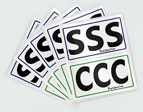 Phat Labels - Large Print Shampoo and Conditioner Labels for Travel Size Bottles