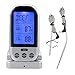 Wireless Remote Digital Meat Thermometer Dual-Probe Stainless Steel Cooking Food Kitchen Timer, Maison-Market