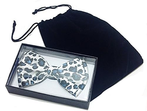 Men's Holiday Animal Print Banded Formal Novelty Bow Tie &amp; Gift Bag