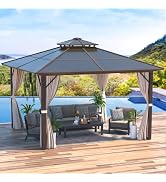 EROMMY 12x16Ft Double Roof Hardtop 