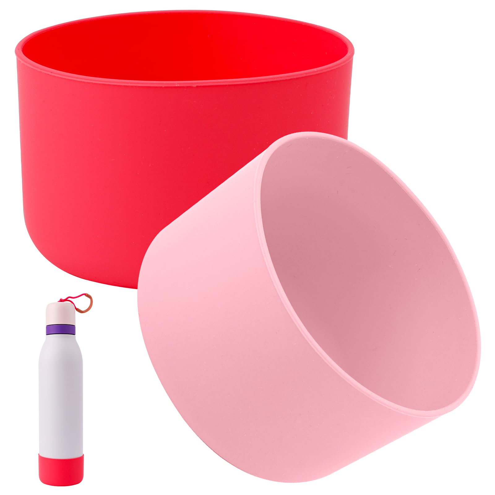 Gosknor Silicone Boot for Owala, 2.95 Inch Diameter Bottle Sleeve Anti-Slip Bottom Protective Cover Flip Water Bottle Accessories Compatible with Freesip 24 oz