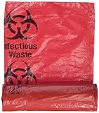 Medical Action Infectious Waste Bag, Red, 3 Gallon, 14.5" x 19", 20/Roll