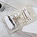 rampis Travel Jewelry Organizer - Portable Jewelry Roll for Travel - Portable & Light Weight Jewelry Storage Organizer Bag for Daily Jewelries - Ideal for Carrying Bracelets, Earrings, Rings & More