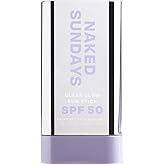 Naked Sundays SPF 50 Clear Glow Sun Stick – Invisible, Unscented Face & Body Sunscreen for All Skin Types | Broad Spectrum, Quick & Easy Application, Travel-Friendly, 19g