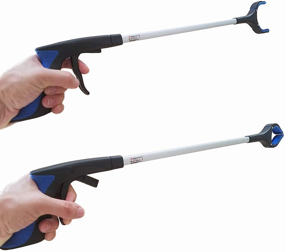 Heavy Duty + Ergonomic Reacher Grabber Tool for Elderly. Guaranteed Best Grabber Reacher Tool with Long Reach Arm Extender. Lightweight Mobility Hand Grip Reaching Picker Upper Aid for Seniors : Beauty