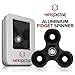 Hyperdictive Aluminium Metal Hand Spinner Fidget Toy:Highly Reflective EDC Fidget Toy For Kids & Adults-Fiddle Toy For Anxiety- Stress Relief Toy-The Coolest ADHD Spinner Toy- Amazing Gift- Black