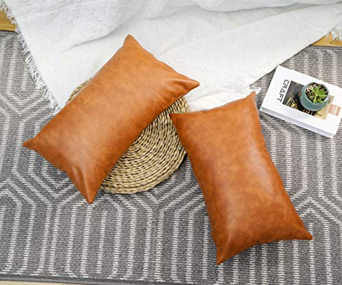 real leather pillows