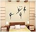 Homwish - Ballet dream four girls dancing on the picture for the living room Vinyl Home room Decor Removable DIY Art WallPaper Wall Sticker/Decal Mural