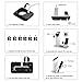 yootech Char002 2 in 1 Charging Dock Compatible with Apple Watch Series 3/2/1iPhone X/8/8Plus/7/7Plus/6S/Plus Aluminum Stand Holder, Silver