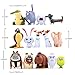 Secret Life of Pets Movie Cupcake Toppers 14 pc. Figures Plus Set of 3 colorful Pet Buttons