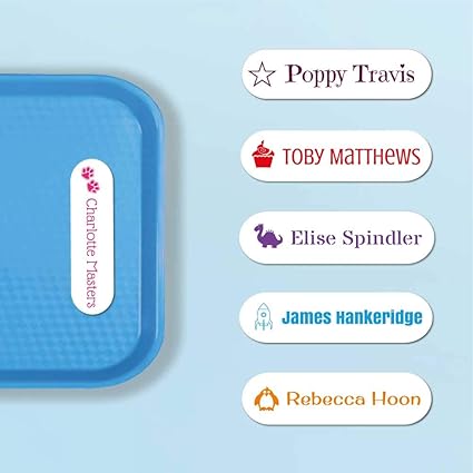 Stick on labels for toys etc