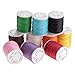 WINOMO 10 Rolls Waxed Cotton Cord Thread 10M 1MM Jewellery Making Cord