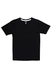 French Toast Boys' Short Sleeve V-Neck Tee, Black, 8