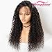 Persephone Pre Plucked 360 Lace Frontal Wig 150 Density Curly Brazilian Remy Full 360 Lace Human Hair Wigs with Baby Hair 360 Wig Human Hair for Black Women 16 Inch Natural Color