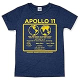 Hank Player U.S.A.. NASA Apollo 11 Men's T-Shirt (XL, Heather Navy)