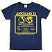 Hank Player U.S.A. NASA Apollo 11 Men's T-Shirt (XL, Heather Navy)