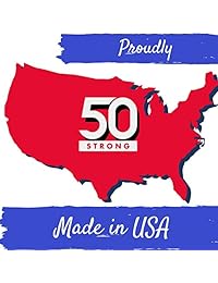 50 Strong BPA-Free Unicorn Protein Shaker & Mixer Bottle - Mixes Shakes, Powder, Preworkout Drinks - Stain & Odor Resistant with Measurements - 24 oz with Chug Lid - Made in USA