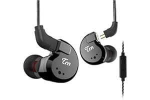 TRN V80 HiFi Earphone 2 Dynamic & 2 Balanced Armature Driver Stereo Bass IEM, Metal in Ear Headphone, Stage/Studio in Ear Mon