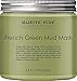 Majestic Pure French Green Mud Mask with Authentic Montmorillonite Green Clay, Exfoliating Facial Mask for Blackhead, Shrinking Pores, Fighting Acne and Toning Skin, 8.8 fl. oz.