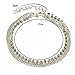 Women Anklet , kaifongfu Multi Layer Silver Crystal Ball Bracelet Anklet Ankle Foot Chain Women Jewelry for Valentine’s Day (Silver)