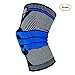 Old Bones Therapy Compression Knee Sleeve Support - Knee Brace for Sports, Running, Arthritis, ACL, MCL, Meniscus Tear, Joint Pain Relief and Injury Recovery (M, Black/Blue)