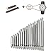 TFSeven Watch Spring Bars, 360Pcs 8-25mm Professional Watch Wristband Stainless Steel Link Pins Repair Replacement Pin Tool Kit Set