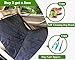 LePet Dog Car Seat Covers Pet Seat Cover for Cars, Waterproof Scratch Proof and Anti-slip Backing, Padded & Quilted Durable 4 Layers, Machine Washable Car Backseat Cover For Pets