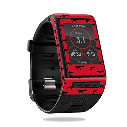 MightySkins Skin for Garmin Vivoactive HR - Guns | Protective, Durable, and Unique Vinyl Decal wrap Cover | Easy to Apply, Remove, and Change Styles | Made in The USA