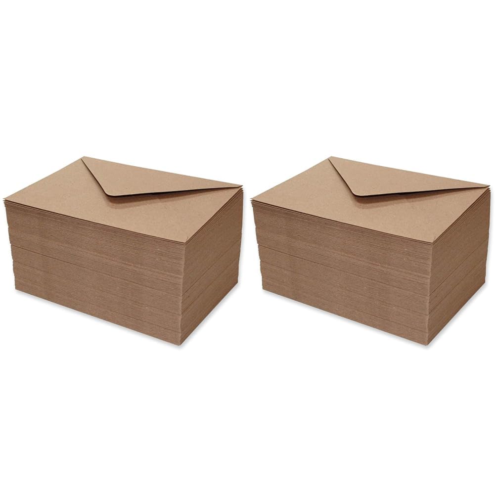 Craft 2341-150 C6 Kraft Envelopes (Pack of 2)