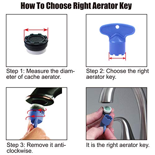20 Pieces Cache Faucet Aerator Key, Aerator Wrench Cache Faucet Aerator