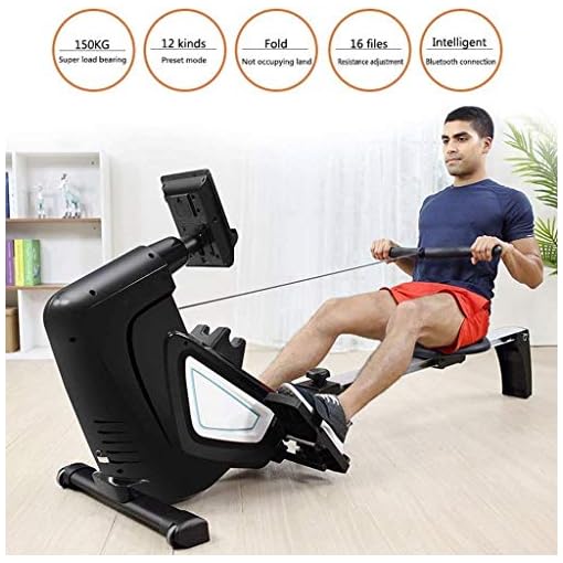 ZAIHW Magnetic Exercise Rower Adjustable Resistance Rowing Machine - Image 4