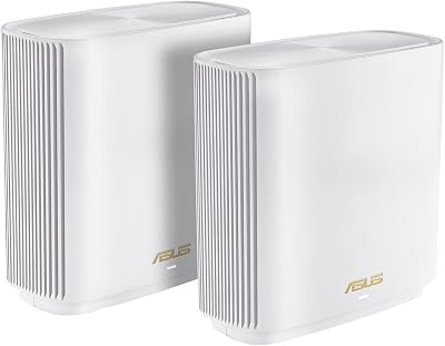 ASUS ZenWiFi XT9 AX7800 Tri Band Mesh WiFi 6 System 2 Pack 2.5G WAN