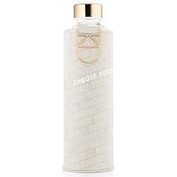 EQUA Glass Water Bottle with Faux Leather