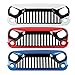 u-Box Front Gladiator Vader Grille in Gloss Black & Painted White 2007-2017 Jeep Wrangler JK & Wrangler Unlimited (W7 Paint Code,Bright White)