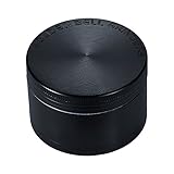 Golden Bell 4 Piece 2" Spice Herb Grinder - Color:Black