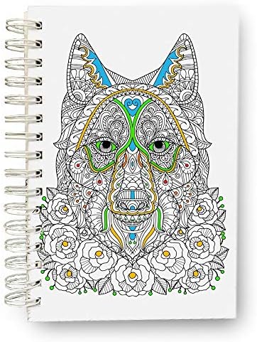 The positive store - Coloring Cover Notebook - Animal [Design Your own Unique Book, 200 Ruled Pages, A5 Size]