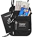 Zoppen Rfid Travel Wallet Neck Passport Holder Ultra Slim Stash Pouch