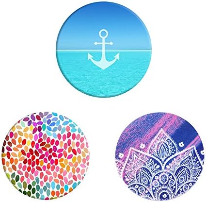Universal HOT Phone Expanding Stand and Car Holder Grip Pop Socket , Expanding Stand and Grip for Smartphones and Tablets(Lezi) (3 Pack Group C)