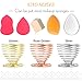 IBEET 3 PCS Beauty Makeup Sponge Blender Holder Drying Rack Stand,Makeup Sponges Stand, Powder Puff Sponge Support Display Stand,Round Makeup Organizer